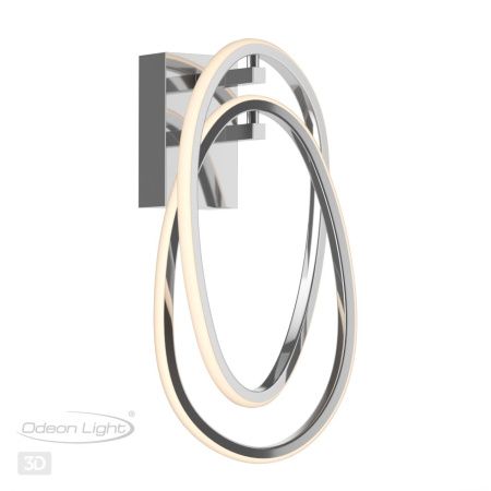 Настенный св-к LED 23W 4000K SPACE хром/акрил ODEON LIGHT