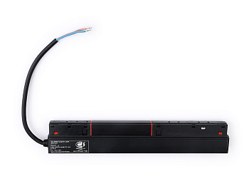 Блок питания внутренний с вводом питания для шинопровода Magnetic GL3662 BK черный блок IP20 200W 48V 260*45*23 Ambrella Light