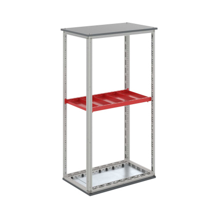 Полка усиленная выдвижная, 3 сегмента, Г = 1000 мм, для шкафов DAE/CQE шириной 600 мм DKC Полка усиленная выдвижная, 3 сегмента, Г = 1000 мм, для шкафов DAE/CQE шириной 600 мм DKC