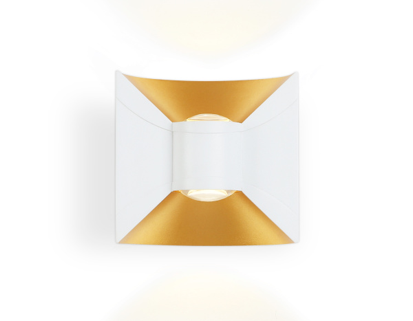 Светильник уличный светодиодный настенный ST4471 WH/GD белый/золото LED 4200K 6W IP54 92*98*55 Ambrella Light