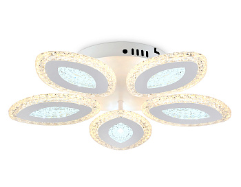 Светильник потолочный светодиодный с пультом FA4015/5 WH белый 76W 3000K+6400K/4200K/6400K+3000K D490*85 (ПДУ ИК) Ambrella Light