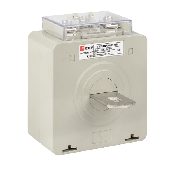 Трансформатор тока ТТЕ-A-200/5А с клеммой напряжения класс точности 0,5S PROxima EKF
