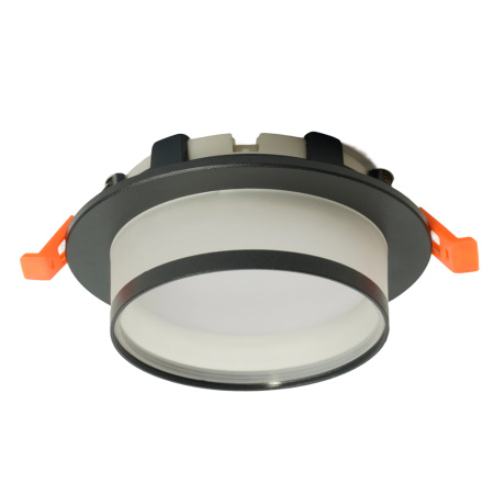 Светильник потолочный встраиваемый, 15W 230V GX53, черный, круг, без лампы, DL500 Feron