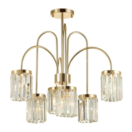 Люстра потолочная E14 6*40W VASSA золотой/хрусталь ODEON LIGHT