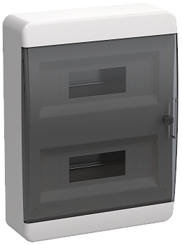 Корпус пластиковый ЩРН-П-24 IP41 черн. прозр. дверь TEKFOR IEK