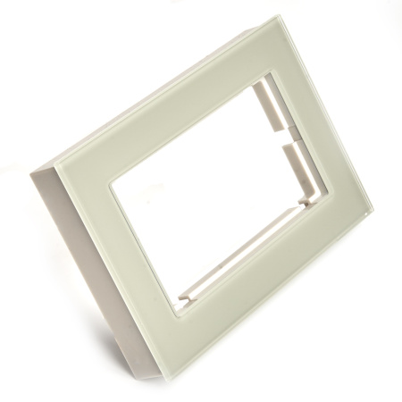 Рамка 2-местная (без перемычки), стекло, STEKKER, GFR00-7012-07, серия Катрин, дымчатый