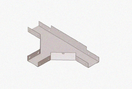 Лоток тройниковый глухой ОТГ 150х100 У3, окрашенный, S1,5