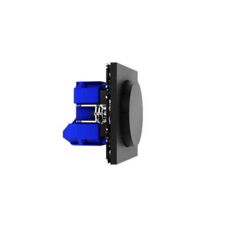 Светорегулятор встраиваемый Voltum S70 поворотно-нажимной 600 Вт, (графит)