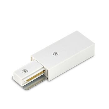 Donel токоподвод для однофазного шинопровода, белый, пластик, серия: DN01