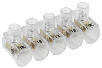 Зажим винтовой концевой изолированный КЗВИ 2,5мм2 (5x1) IEK