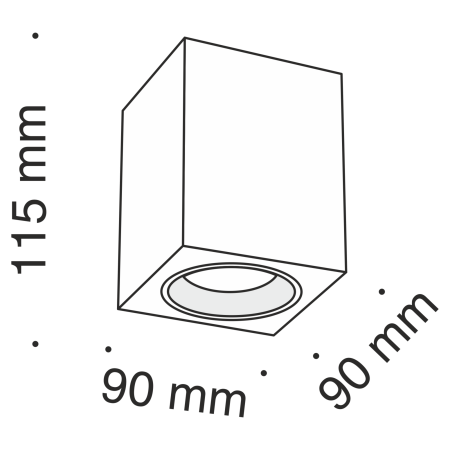 Потолочный светильник 1*GU10 50Вт Черный IP20 Alfa C013CL-01B Technical