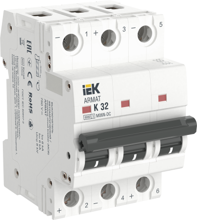 Выключатель автоматический ВА МОД M06N-DC 3П K 32А ARMAT IEK