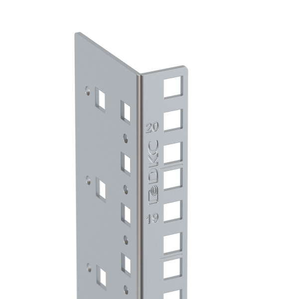 Вертикальные монтажные профили 20U, "L" для 19" IT-корпусов ДКС серии STI/CQE, 2шт DKC