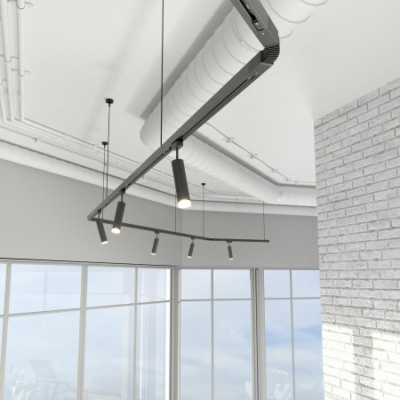 Трековый светодиодный светильник для однофазного шинопровода 10Вт 4200К черный IP20 Oskar (a040964) Elektrostandard