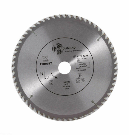 Диск пильный 260*30*60Т FLL809 Trio-Diamond