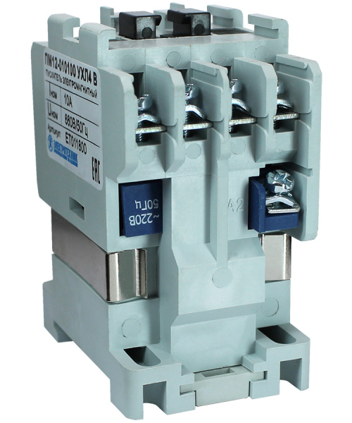 Пускатель электромагнитный ПМ12-010100 УХЛ4 В, 110В/50Гц, 1з, 10А, нереверсивный, без реле Электротехник