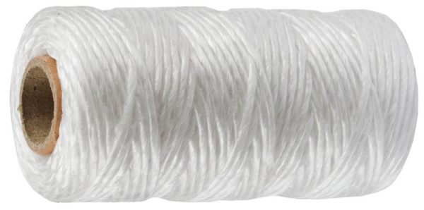 Шпагат многоцелевой полипропиленовый, белый, d=1,8 мм, 60 м, 50 кгс, 1,2 ктекс ЗУБР Шпагат многоцелевой полипропиленовый, белый, d=1,8 мм, 60 м, 50 кгс, 1,2 ктекс ЗУБР