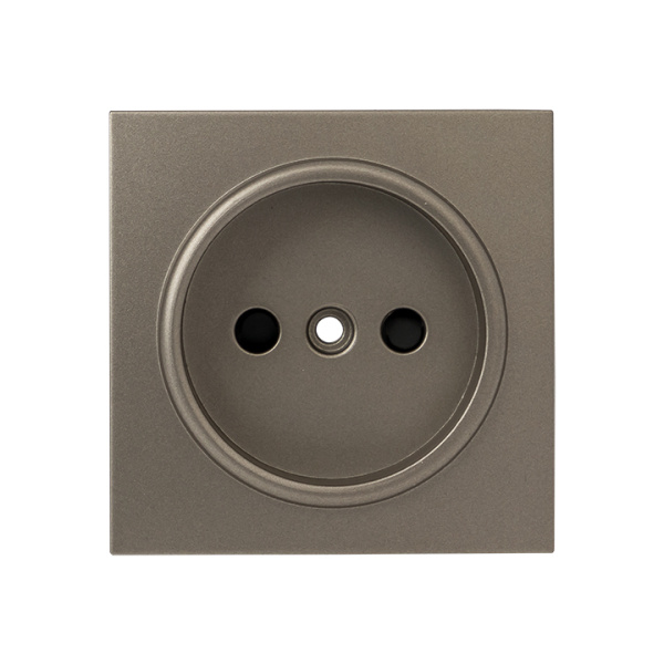 Валенсия Лицевая панель розетки 1-местной б/з 10 А кашемир с защ, штор, EKF
