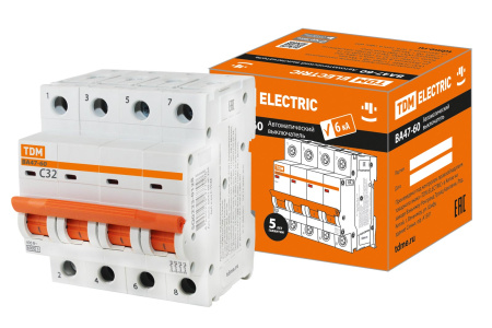 Выключатель автоматический ВА МОД ВА47-60 4П 32А 6кА С TDM