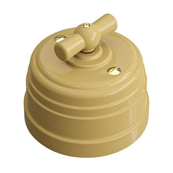 МЕЗОНИНЪ РЕТРО УСАДЬБА выкл. ОУ поворотн. 4 положения (1-2 кл.) песочное золото