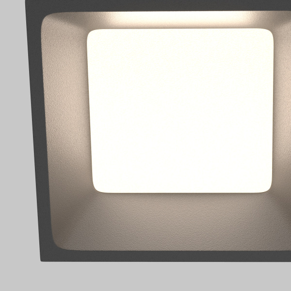 Встраиваемый светильник LED 12Вт Черный IP44 Downlight DL056-12W3-4-6K-B Technical Maytoni