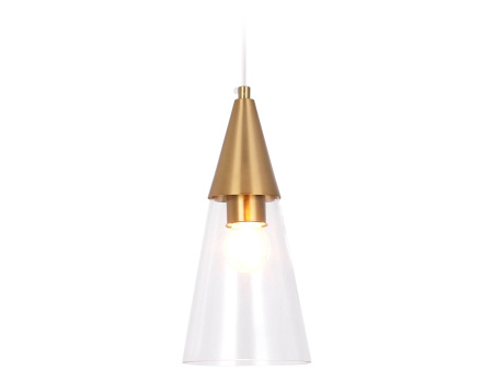 Подвесной светильник TR3666 BS/CL латунь/прозрачный E14 max 40W D120*1000 Ambrella Light