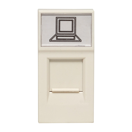 Розетка RJ45 кат, 5e, 1 модуль EKF