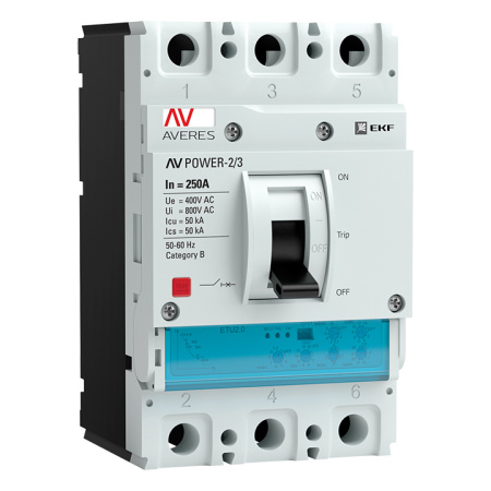 Выключатель автоматический ВА AV POWER-2/3 250А 50кА ETU2.0
