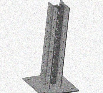 Стойка напольная (потолочная) сдвоенная СНПС720 УТ1,5,горячее цинкование, S2,5