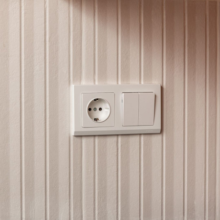 Встраиваемые механизмы Выключатель СУ 2-кл. 10А Белый IP20 Werkel