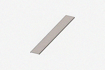 Крышка лотка цельного КЛЦ100 УТ1,5, оцинкованный лист, S1,5