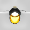 Встраиваемый светильник 1*GU10 12Вт Черный с Золотом IP20 Downlight DL044-01-GU10-B Technical Maytoni