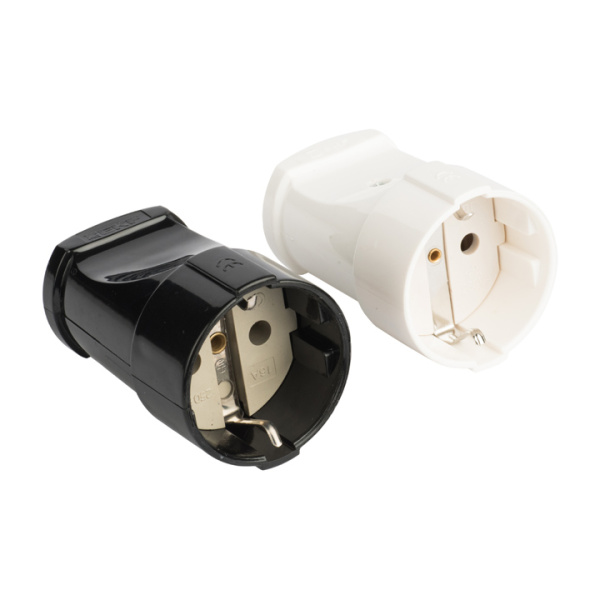 Гнездо штепсельное с/з бел, 16А 250В PROxima EKF