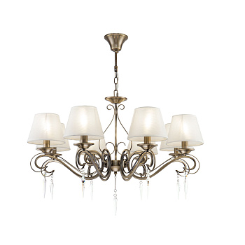 Люстра 8*E14 40Вт Бронза Антик IP20 Bonfi FR2017PL-08BZ Freya