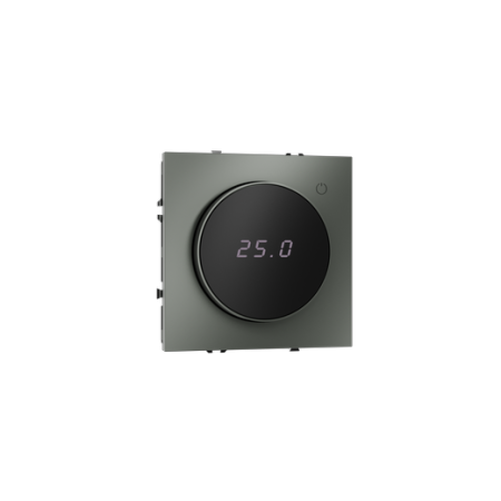 Терморегулятор электронный Voltum S70 с индикацией и датчиком, для теплого пола, (титан)