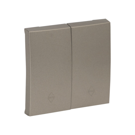 Валенсия Лицевая панель выключателя 2-кл, проходного 10А кашемир EKF