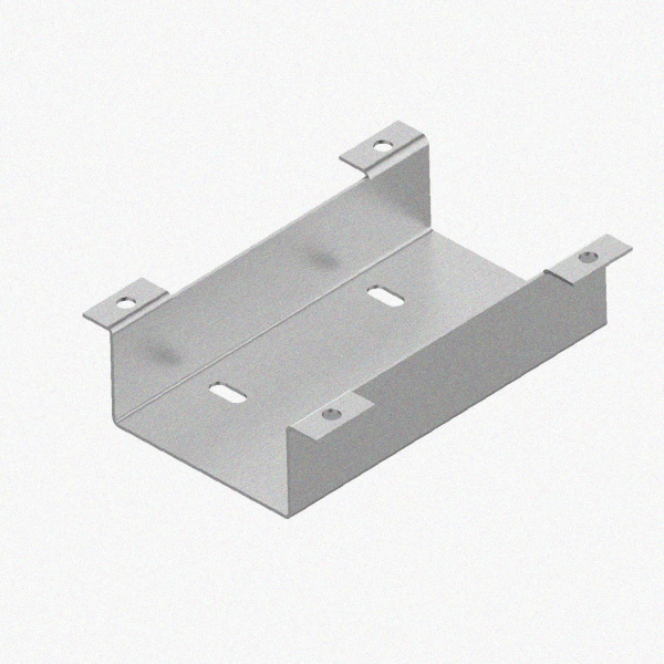 Соединитель нижний У1102 150х80 УТ1,5 с метизами, оцинкованный лист, S1,5