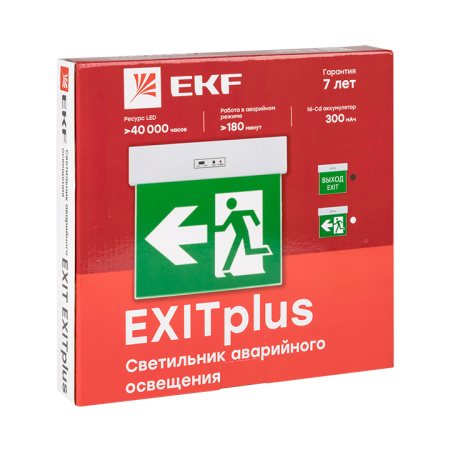 Светильник аварийного освещения EXITplus-101 одностор, LED PROxima EKF