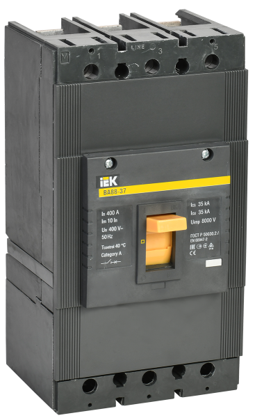 Выключатель автоматический ВА88-37 3П 400А 35кА IEK Выключатель автоматический ВА88-37 3П 400А 35кА IEK