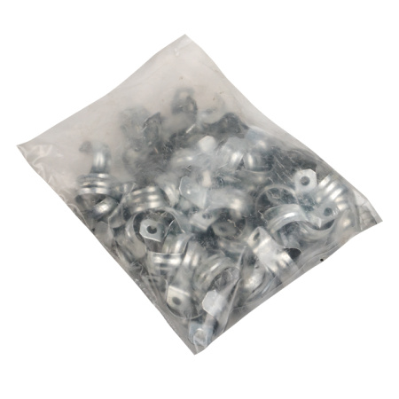 Скоба металлическая однолапковая d25-26 мм (100 шт) PROxima EKF