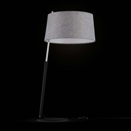Настольная лампа 1*E27 60Вт Черный и Хром IP20 Bergamo MOD613TL-01B Maytoni