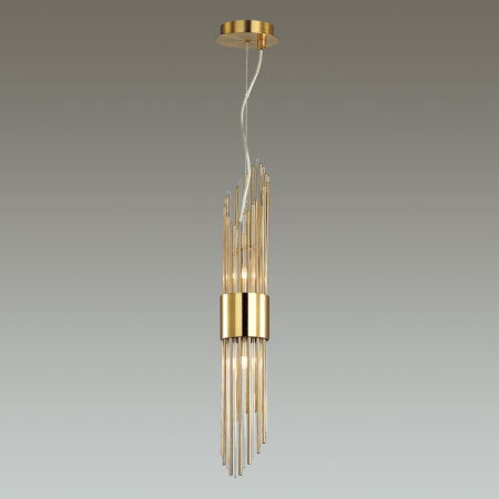 Подвес G9 2*40W FLAMBI золото/металл/стекло ODEON LIGHT