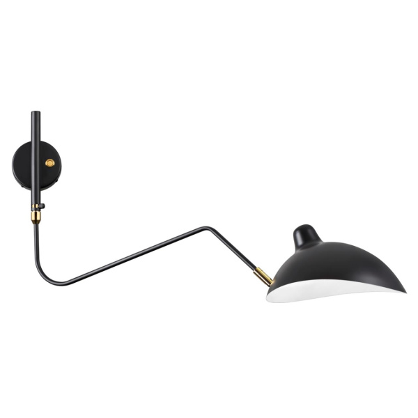 Настенный св-к E27 1*40W KERBI черный/золотой ODEON LIGHT Настенный св-к E27 1*40W KERBI черный/золотой ODEON LIGHT