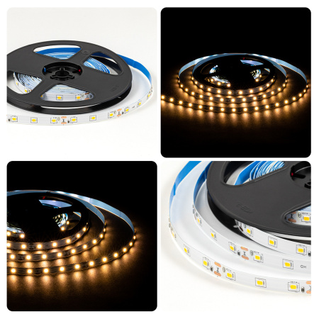 LSE-246 Светодиодная лента 12В, 4,8Вт/м, 420 лм/м, 3000К, smd2835, 60д/м, IP20, ширина подложки 8мм, 5м, т/б OGM