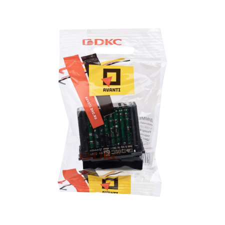 Диммер кнопочный модульный для LED ламп, "Avanti", "Черный матовый", 1 модуль DKC