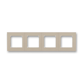Levit Рамка горизонт/вертик 4 мест . кофе макиато/белый IP20 ABB