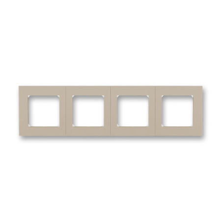 Levit Рамка горизонт/вертик 4 мест . кофе макиато/белый IP20 ABB