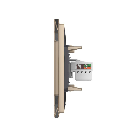 Розетка КОМП RJ-45 Золотая Livolo