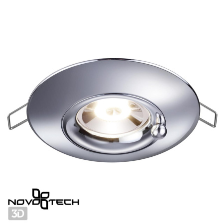 Св-к встр.влагозащ.IP44 GU10 50W 220V WATER хром NOVOTECH