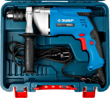 850 Вт ударная дрель в кейсе, серия Профессионал ЗУБР